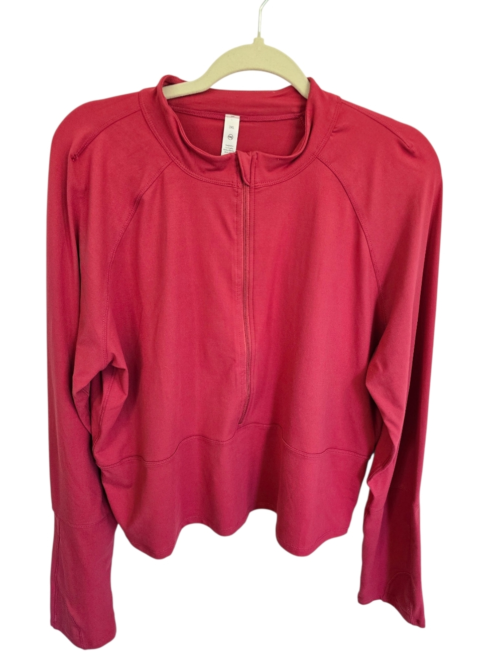 RM  Half-Zip Fitted Pullover Athletic Jacket
